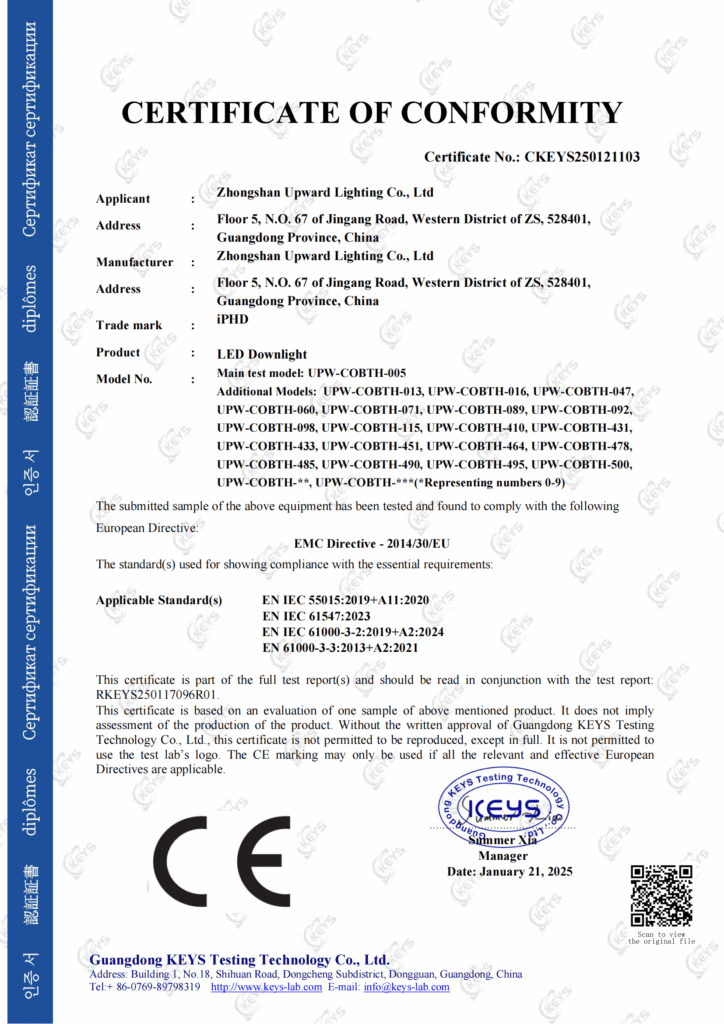 LED Downlight EMC