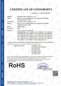 LED Downlight RoHS