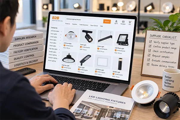 Wholesale lighting fixtures B2B platform verification B2B platform research for wholesale lighting fixtures and commercial LED lighting