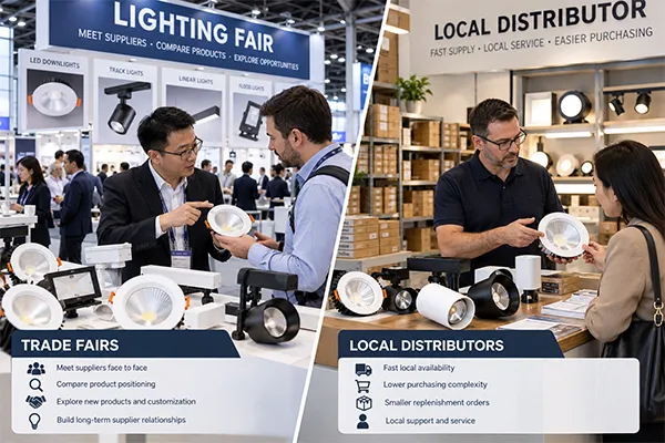 Wholesale lighting fixtures trade fair sourcing Trade fair and local distributor options for wholesale lighting fixtures