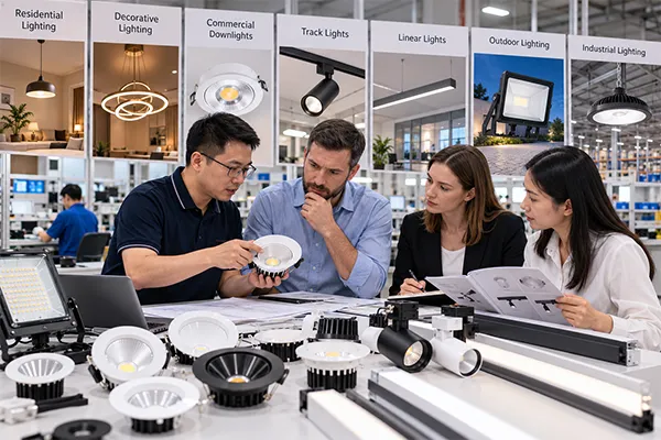 How to compare lighting manufacturers in China by product specialization