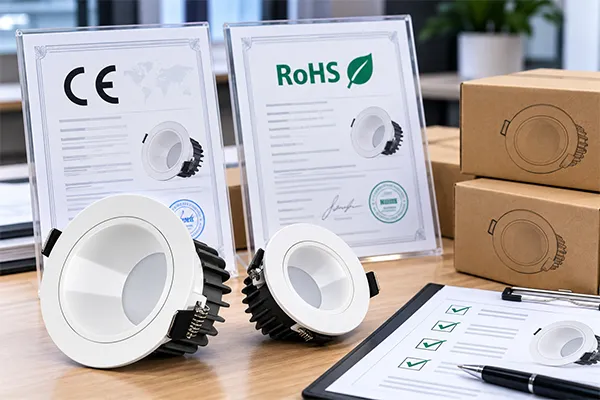 CE and RoHS document verification for LED downlight manufacturer in China