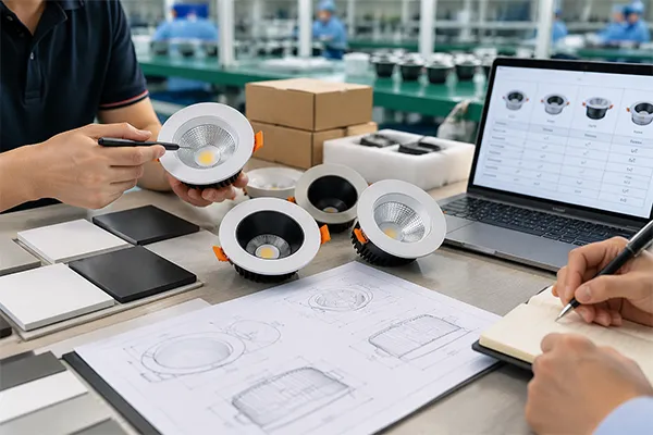 LED downlight manufacturer OEM ODM sample approval process