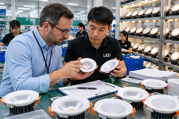 Quality verification for Chinese LED downlight manufacturers and batch consistency