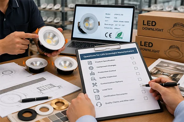 questions to ask LED downlight manufacturers before bulk ordering