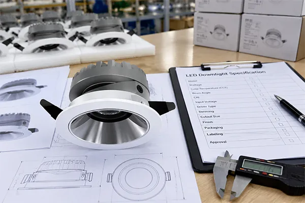 China LED downlight manufacturer OEM specification confirmation checklist