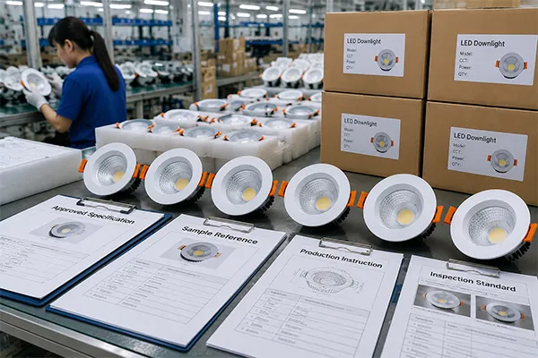 LED downlight manufacturer repeat order quality consistency