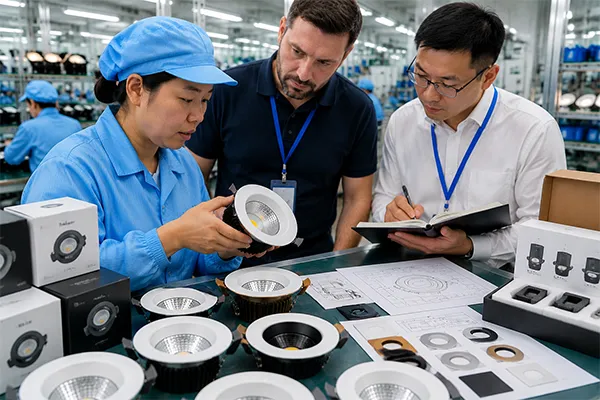 OEM ODM LED Downlight Specification Audit LED downlight factory audits for OEM ODM customization control