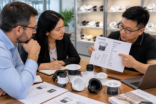Information to share with an LED downlight manufacturer before quotation